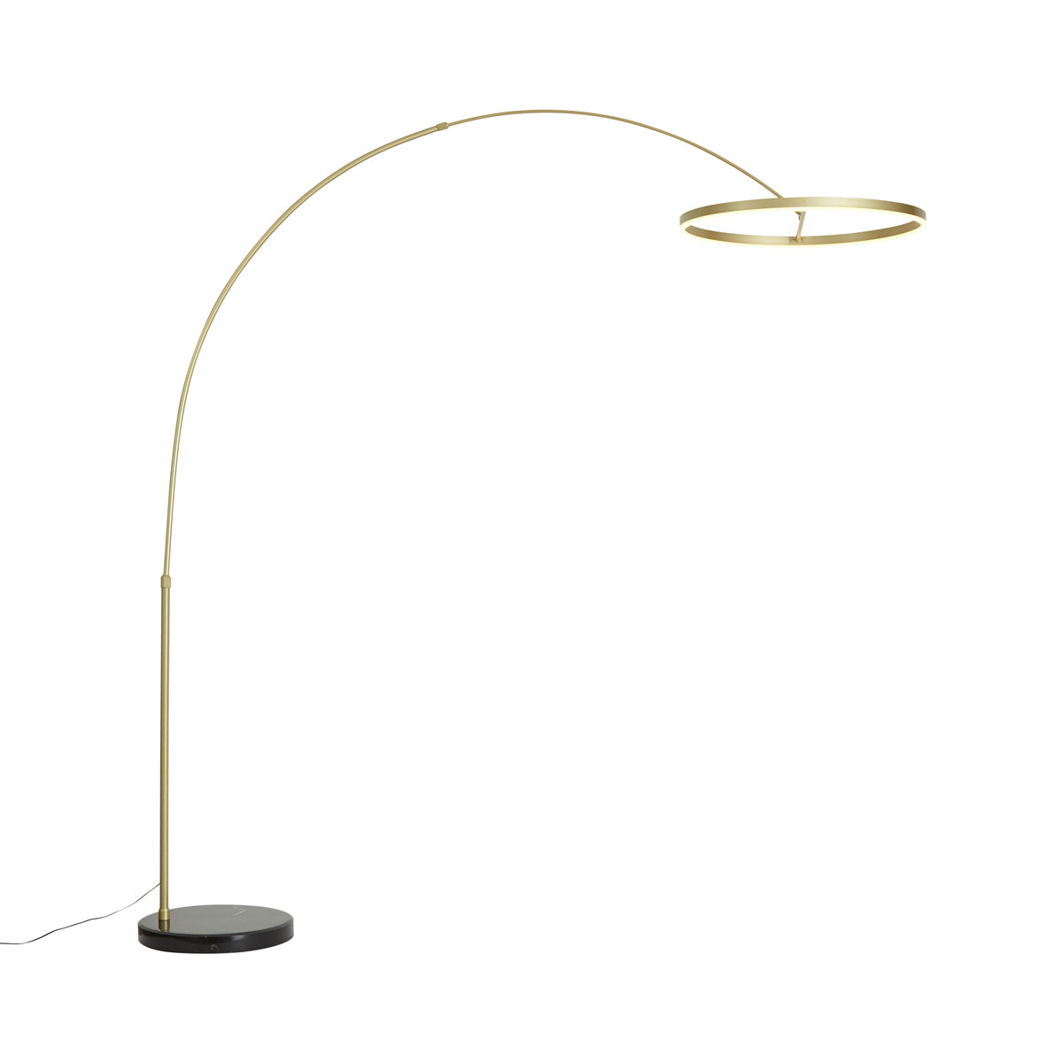 QAZQA Design booglamp goud incl. LED 3-staps dimbaar - Anello