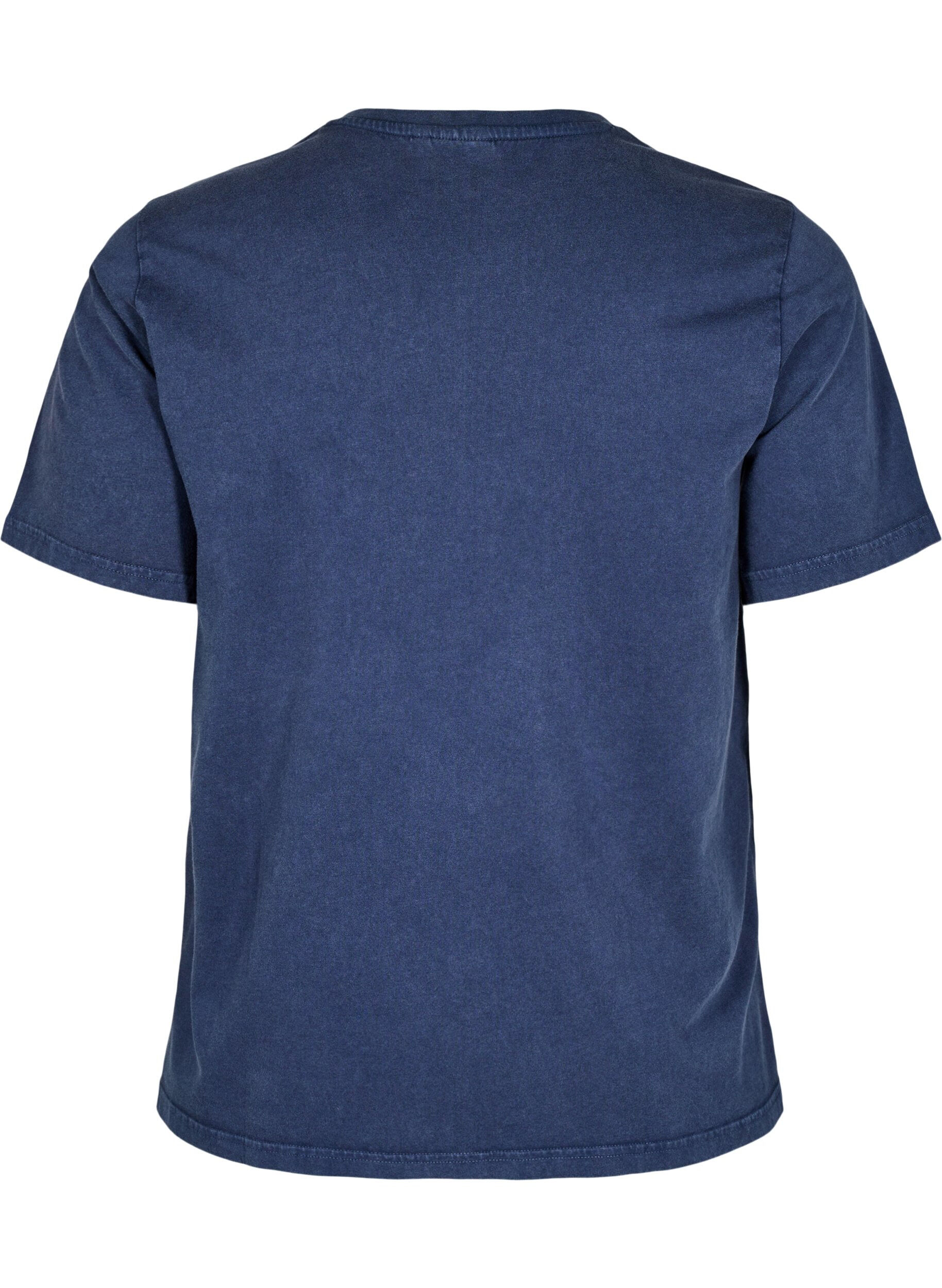 T-shirt med eyelets og print