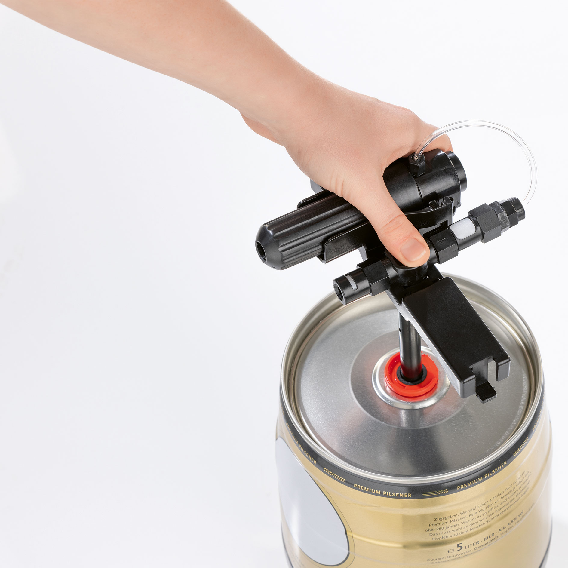 BIER MAXX Bierzapfanlage 14011 - mit CO2-Kapsel - für 5 Liter