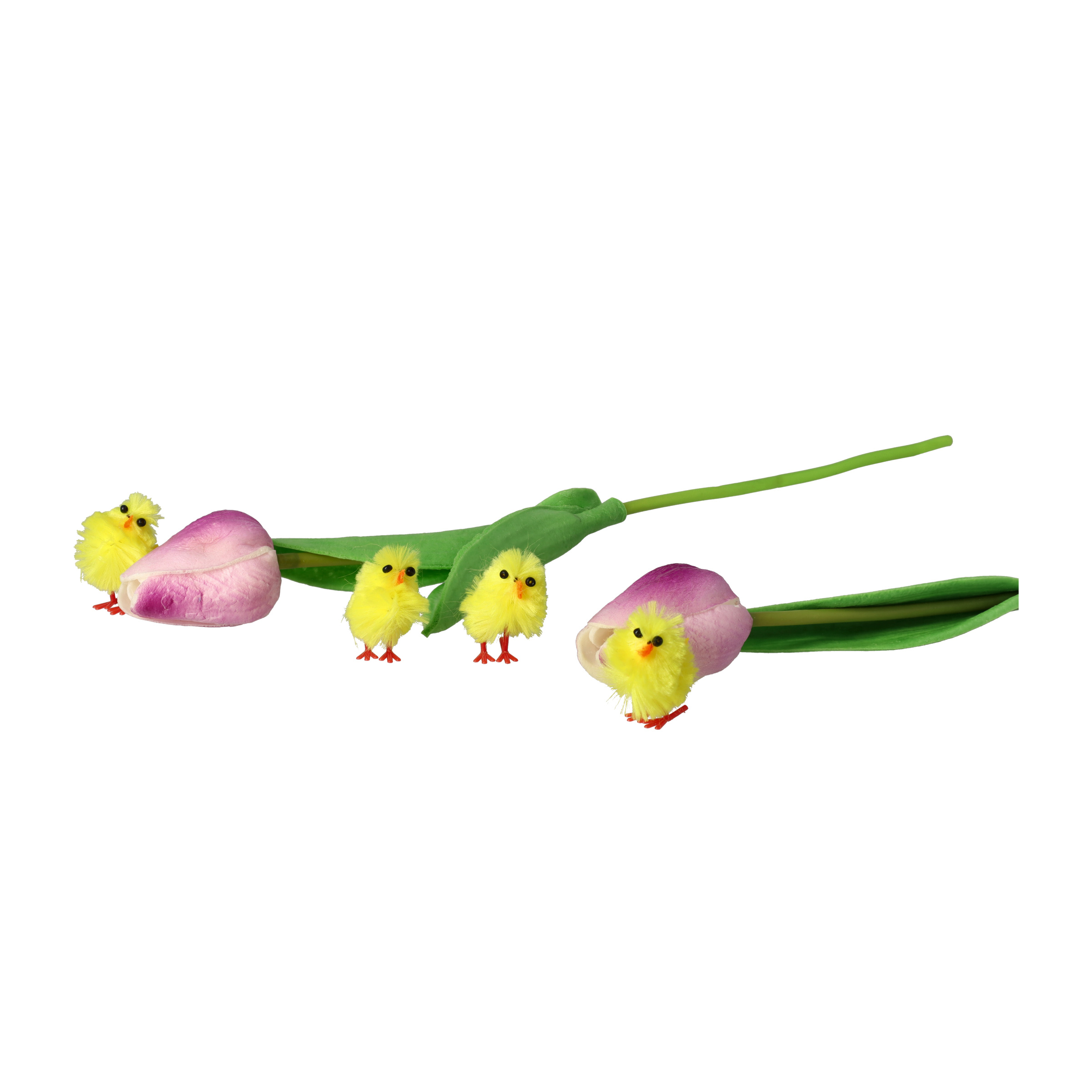 (10er Set) 3cm Flauschige Bastel Küken Oster Dekoration Nestküken Geschenktopper - Gelb