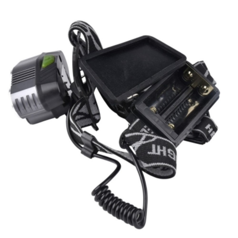 5-fach LED Outdoor Stirnlampe Kopflampe zum Wandern / Joggen / Radfahren (5000 Lumen) - Schwarz