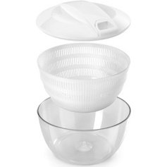 Essoreuse à salade Turbo, avec cordon, blanc