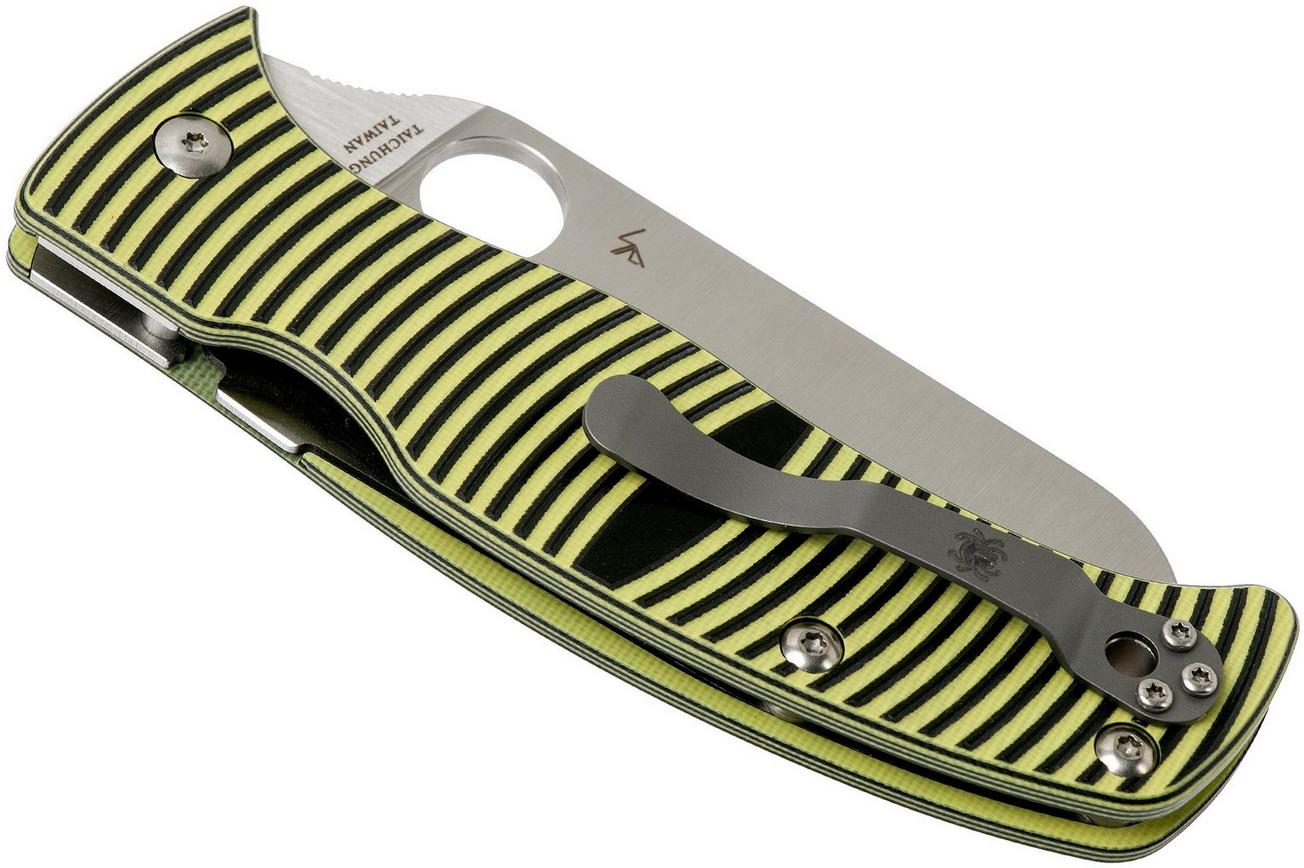 Spyderco Caribbean C217GPSF Sheepfoot zakmes, Sal Glesser design