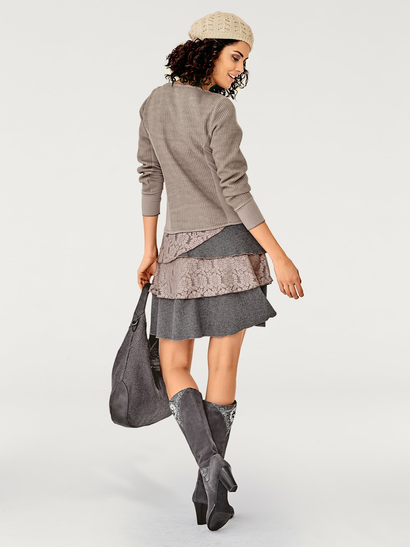 Robe en jersey matières tendance