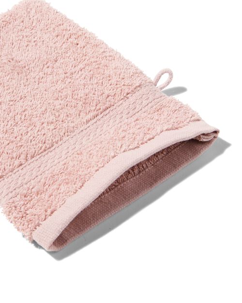 gant de toilette de qualité épaisse rose