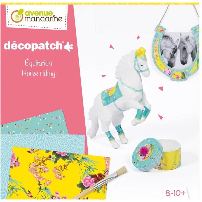 Coffret créatif, Décopatch, Equitation - Multicolore