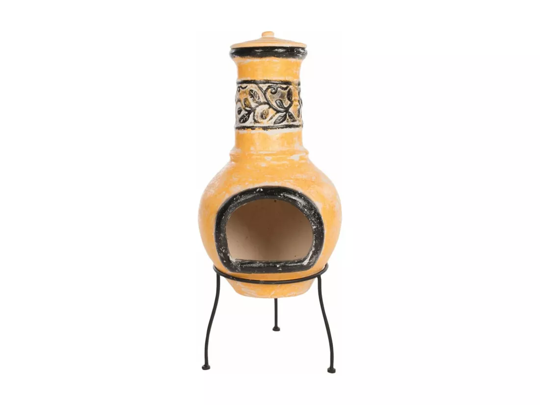 Cheminée Soledad Argile Jaune / Noir 86035