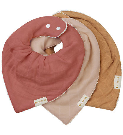 Fabelab Savlesm?kke - Bandana - 3-Pak - Dusty Rose Mix