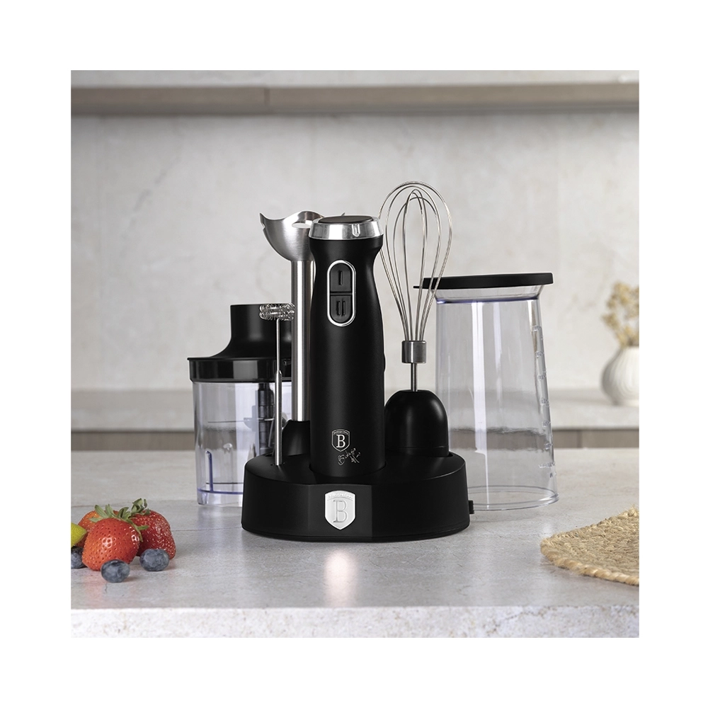 Berlinger Haus Stabmixer Set 6-teilig Black Silver Collection