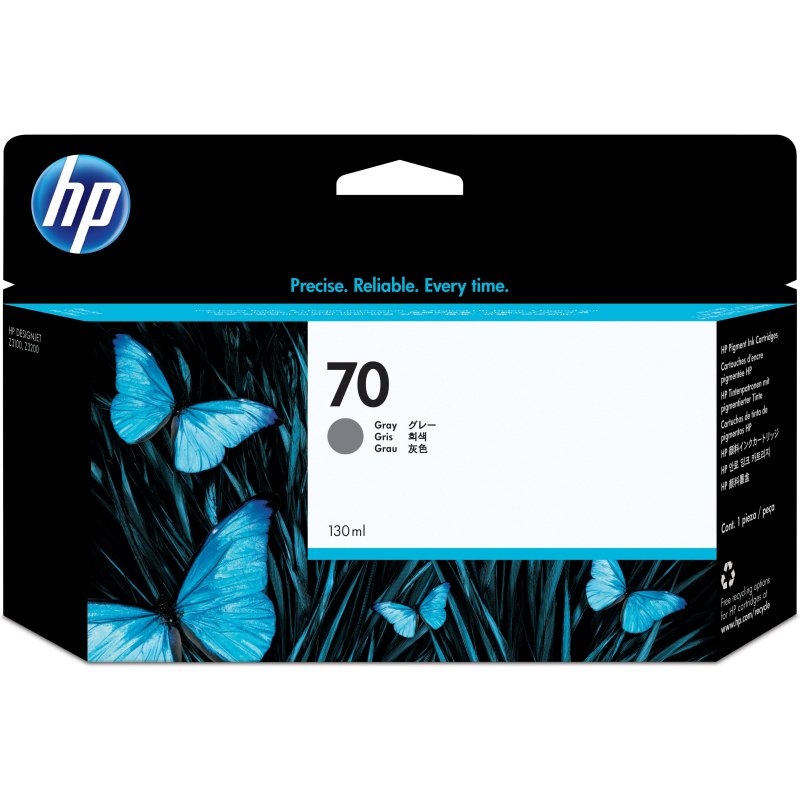 HP 70 cartouche d'encre grise 130 ml