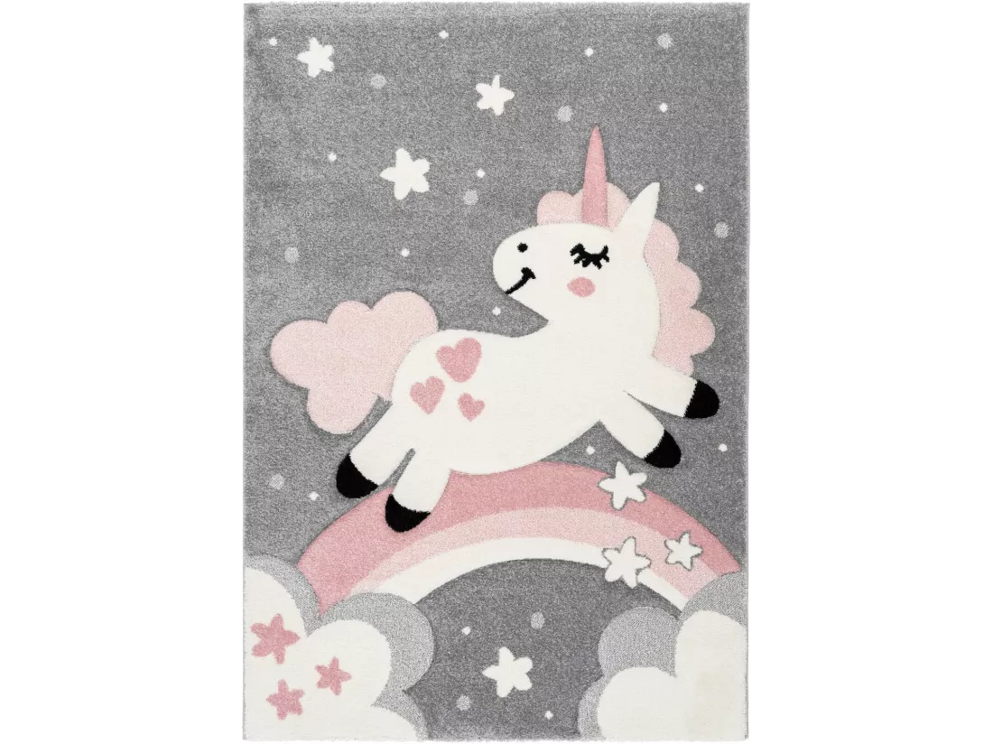 Tapis enfant australie mitchell rosa - 80 x 150 cm