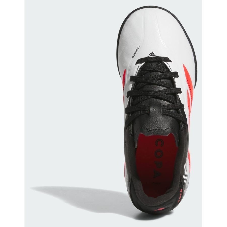adidas Copa Pure League III TF Pure Victory - Blanc/Lucid Red/Noir Enfant