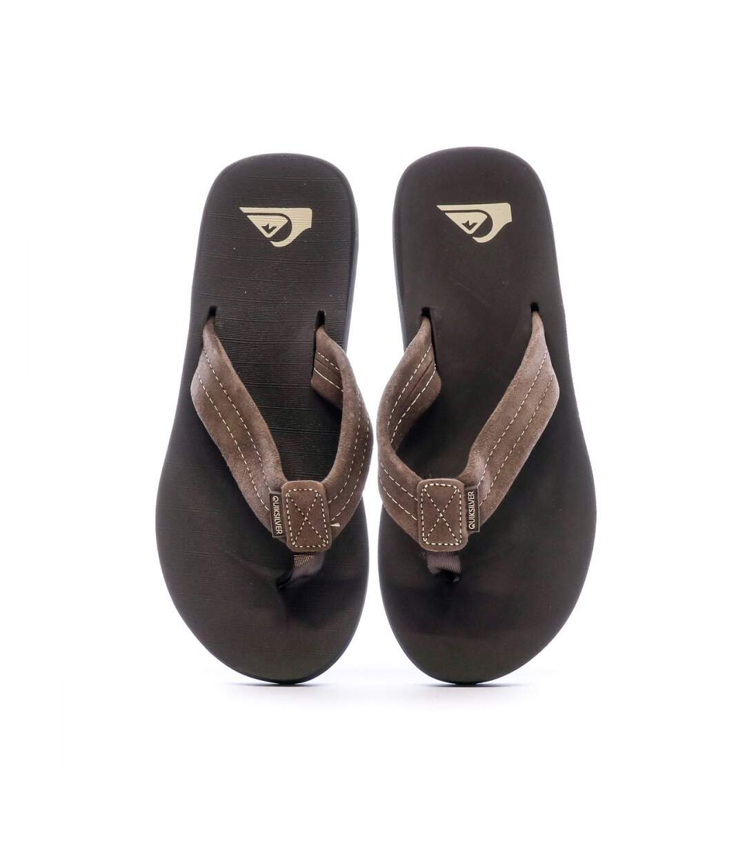 Tongs Marron Homme Quiksilver Carver Suede