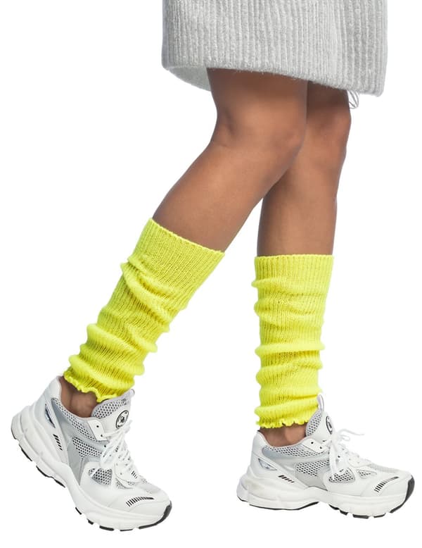Neongule leggings for kvinner.Size-One size