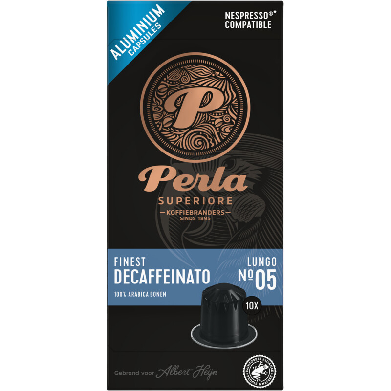 Perla Superiore Finest decaffeinato lungo capsules