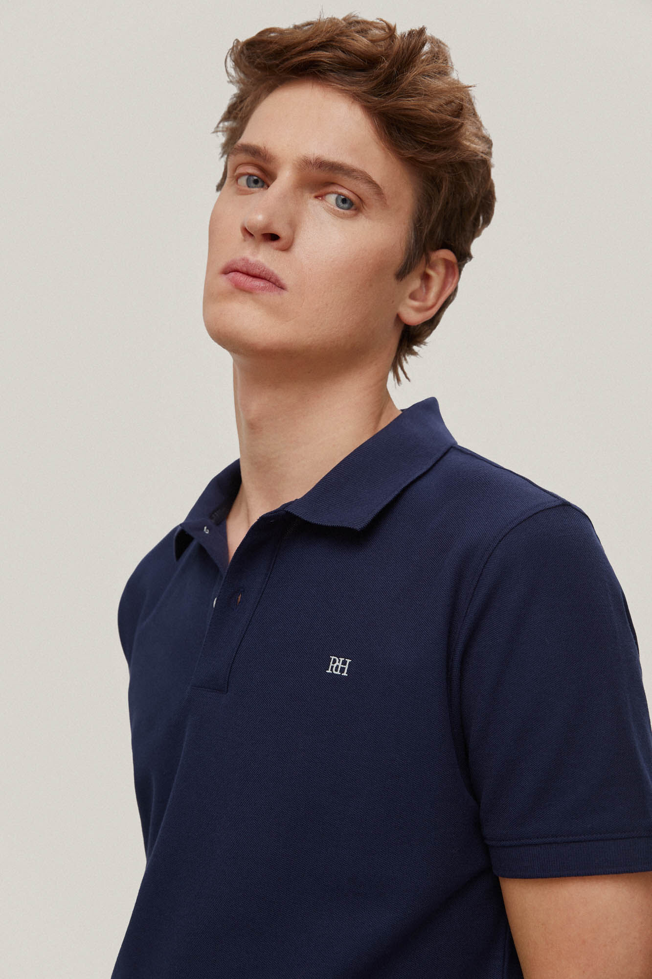 Polo slim fit anti-odor - Azul