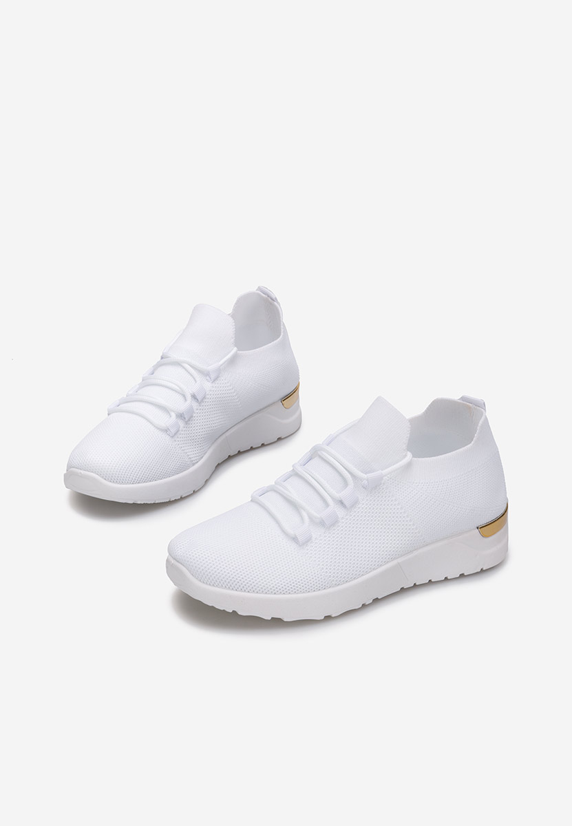 Baskets pour femme blancs Bushra