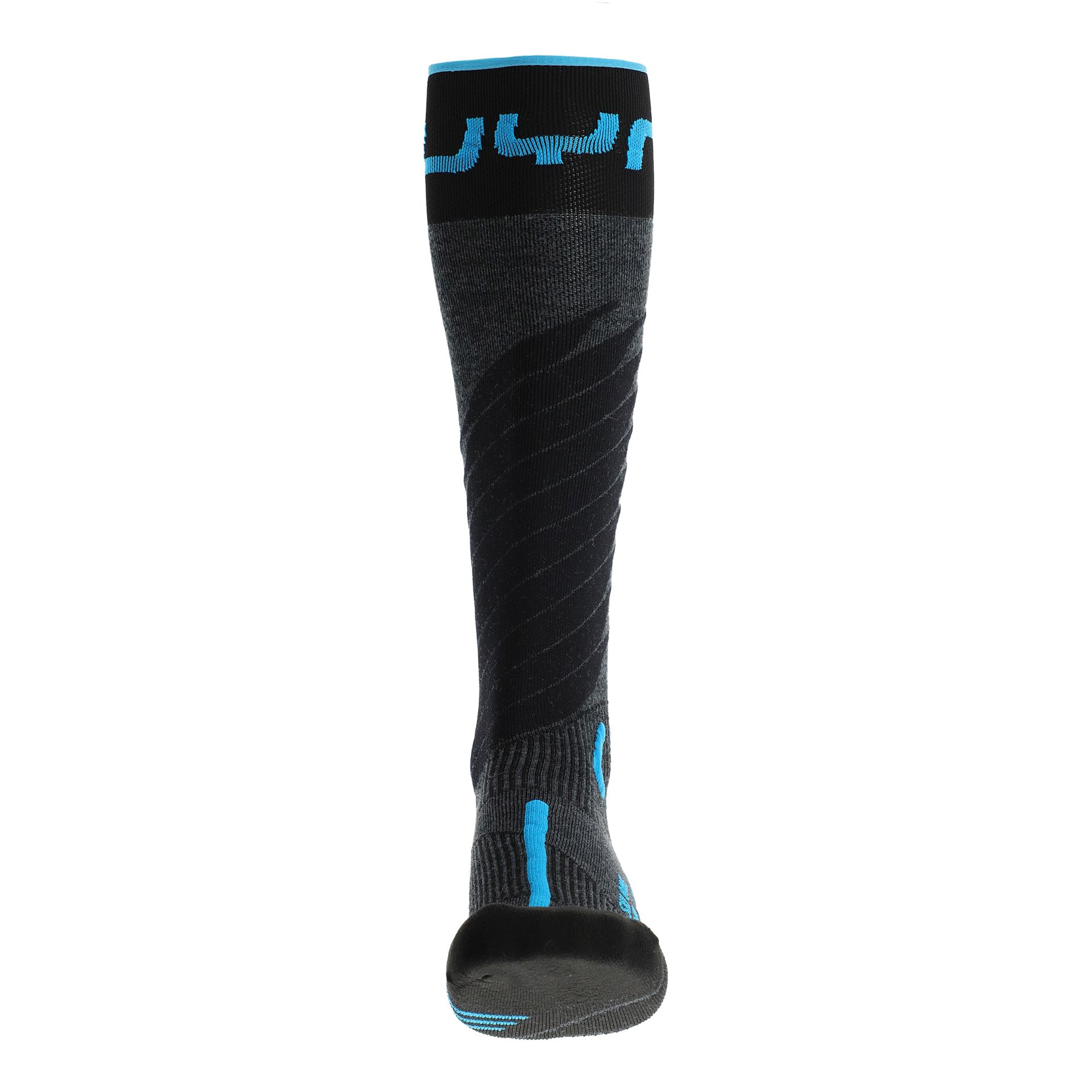 UYN MAN SKI ONE MERINO SOCKS Anthracite/Turquoise
