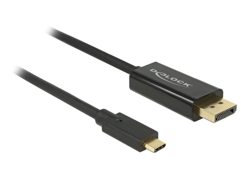 Delock Kabel 4K 60Hz USB Type-C - DisplayPort, 2 m USB-C zu Displayport Kabel