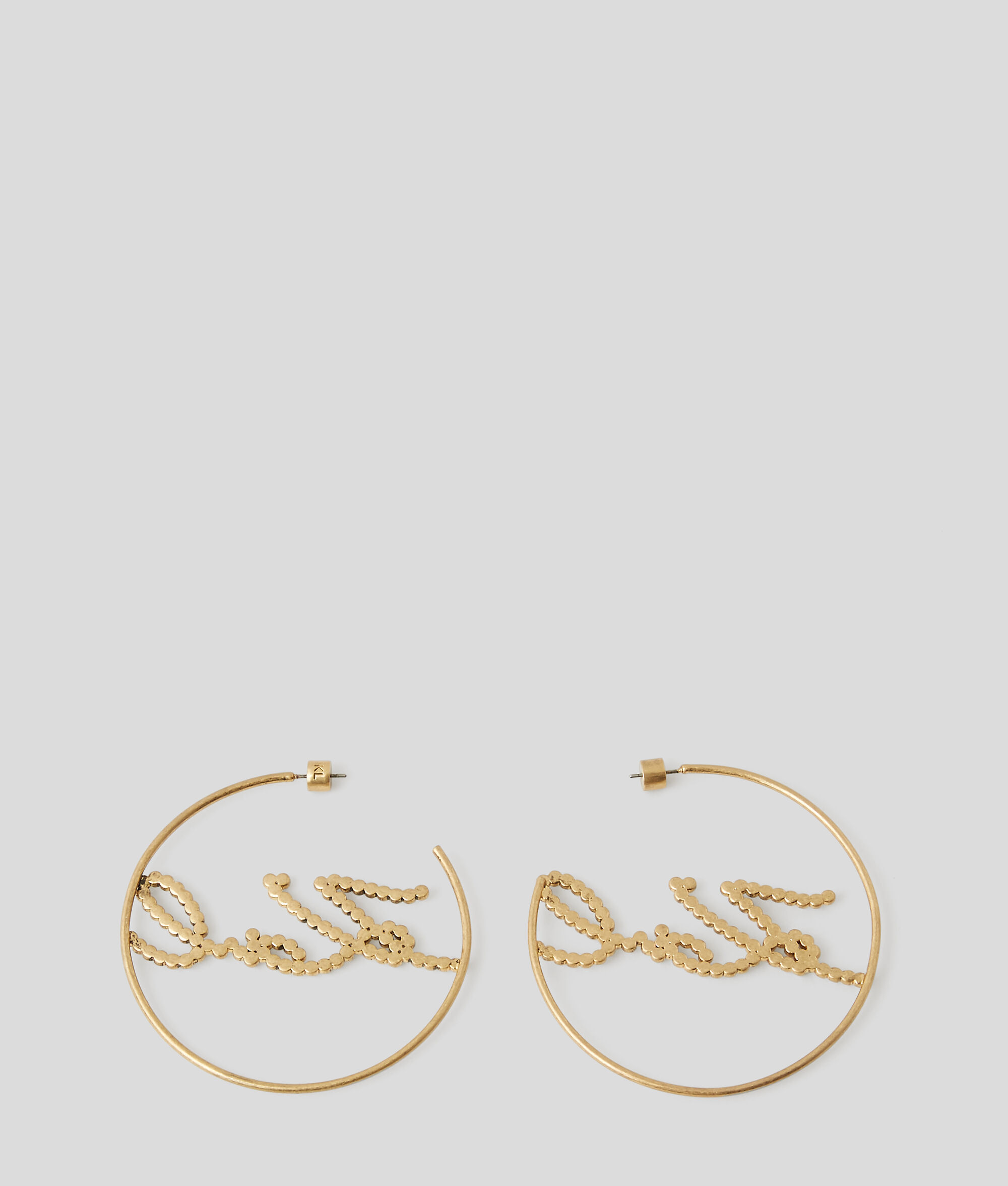 GRANDES BOUCLES D'OREILLES EN PERLES K/SIGNATURE