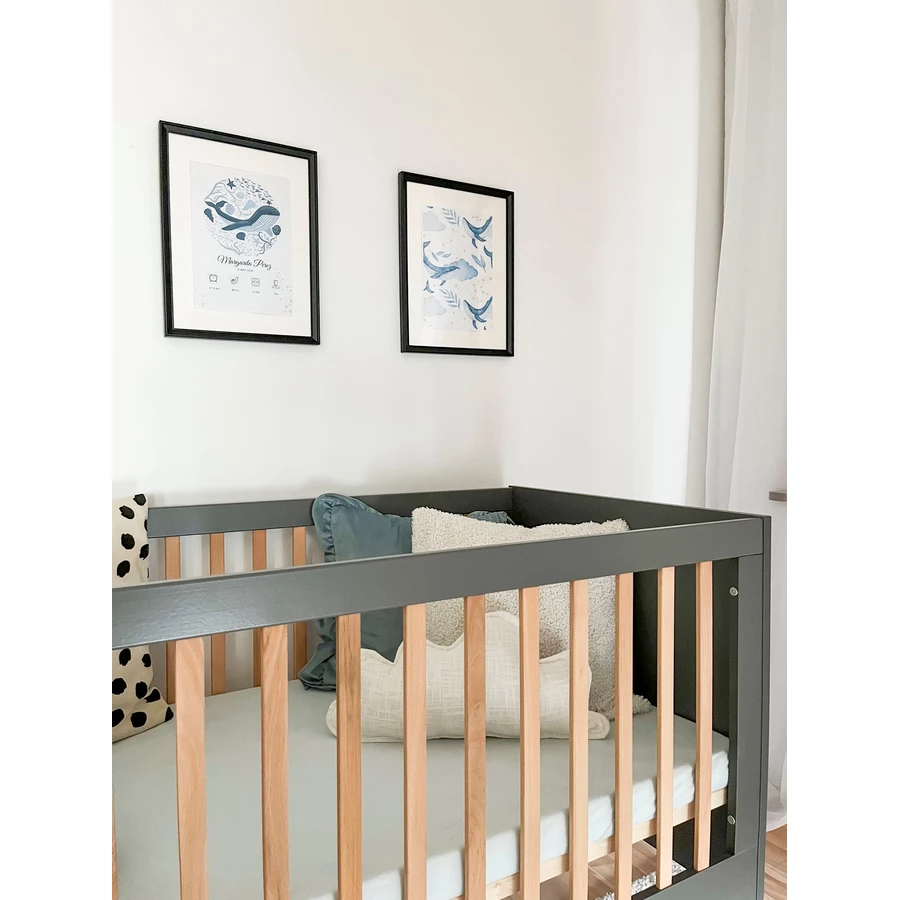 urra Massivbett Buche graunatur 60 x 120 cm