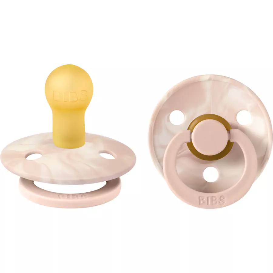 BIBS® Schnuller Colour Tie Dye Blush und Ivory 0-6 Monate, 2 Stk.