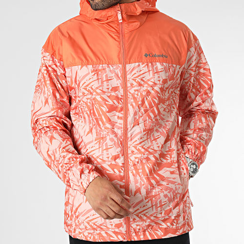 Coupe-vent Zippé Capuche Flash Challenger Orange