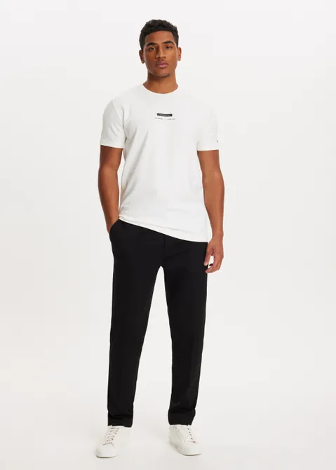 T-shirt met backprint golven off-white (WIT.O)