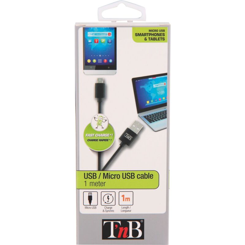Câble USB - Micro USB 1 m