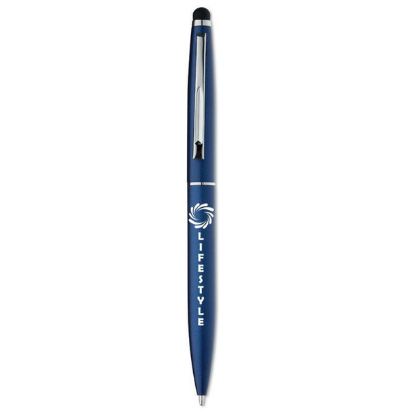 GiftRetail MO8211 - QUIM Stylo Torsadé Aluminium avec Stylet