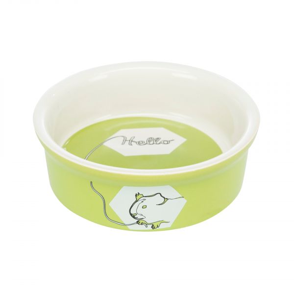 Trixie Taça Cerâmica Hello Comic para Porquinhos-da-índia Ø 11 cm