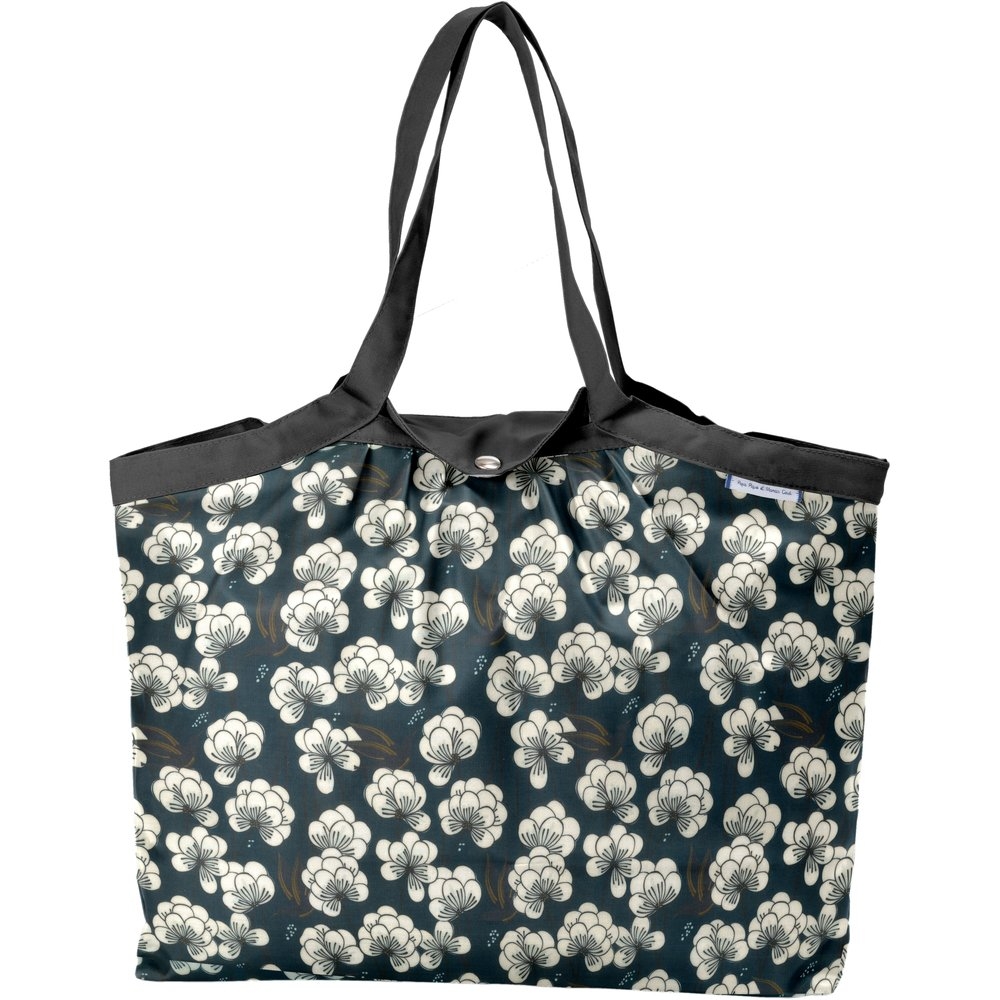 Sac Cabas Taille Moyenne Plissé Paradis Bleu