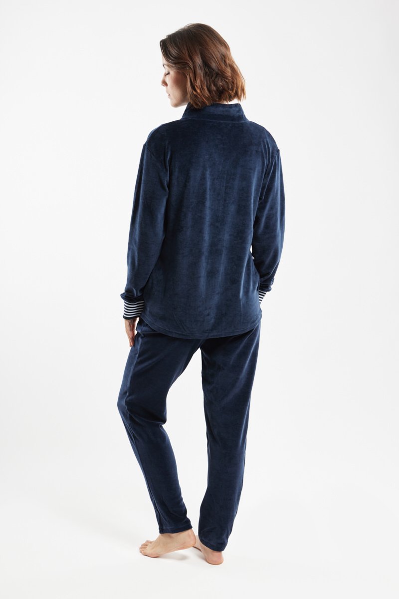 Veste zippée homewear - velours