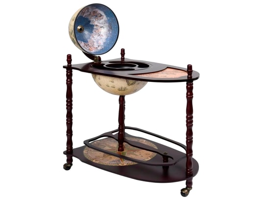 VIDAXL - Support de vin autoportant globe bois d'eucalyptus vert