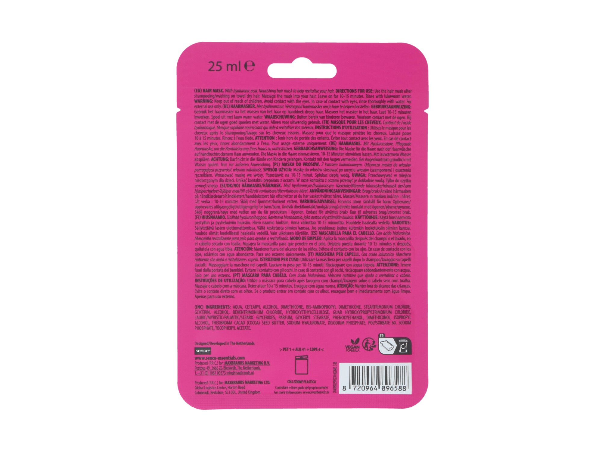 MÁSCARA CABELO SENCE NOURISHING SOLAR ENERGY 25ML