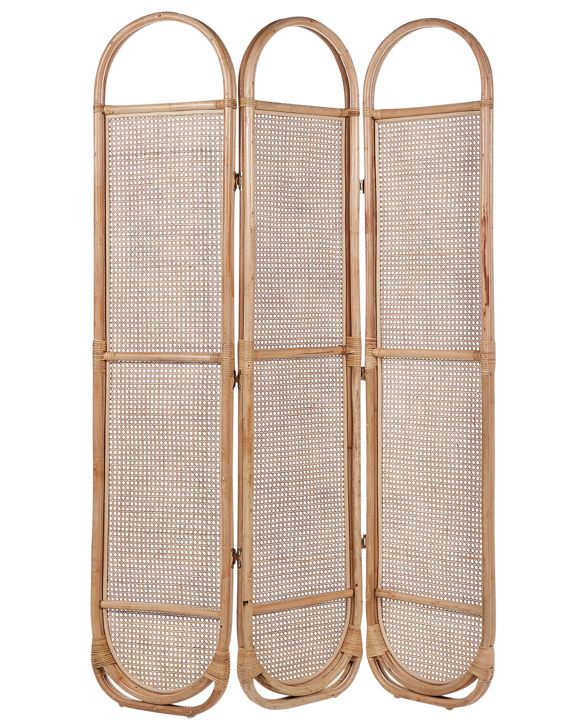 Roomdivider met 3 panelen CORTONA Lichtbruin 118 cm 180 cm
