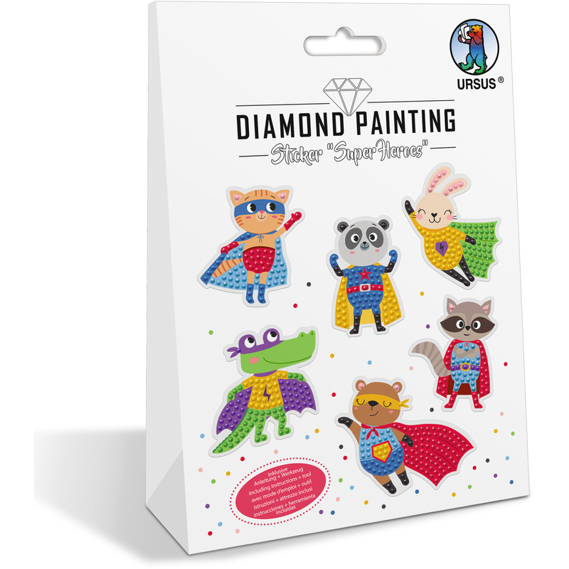 Ursus Sticker Diamond Painting, Super Heroes