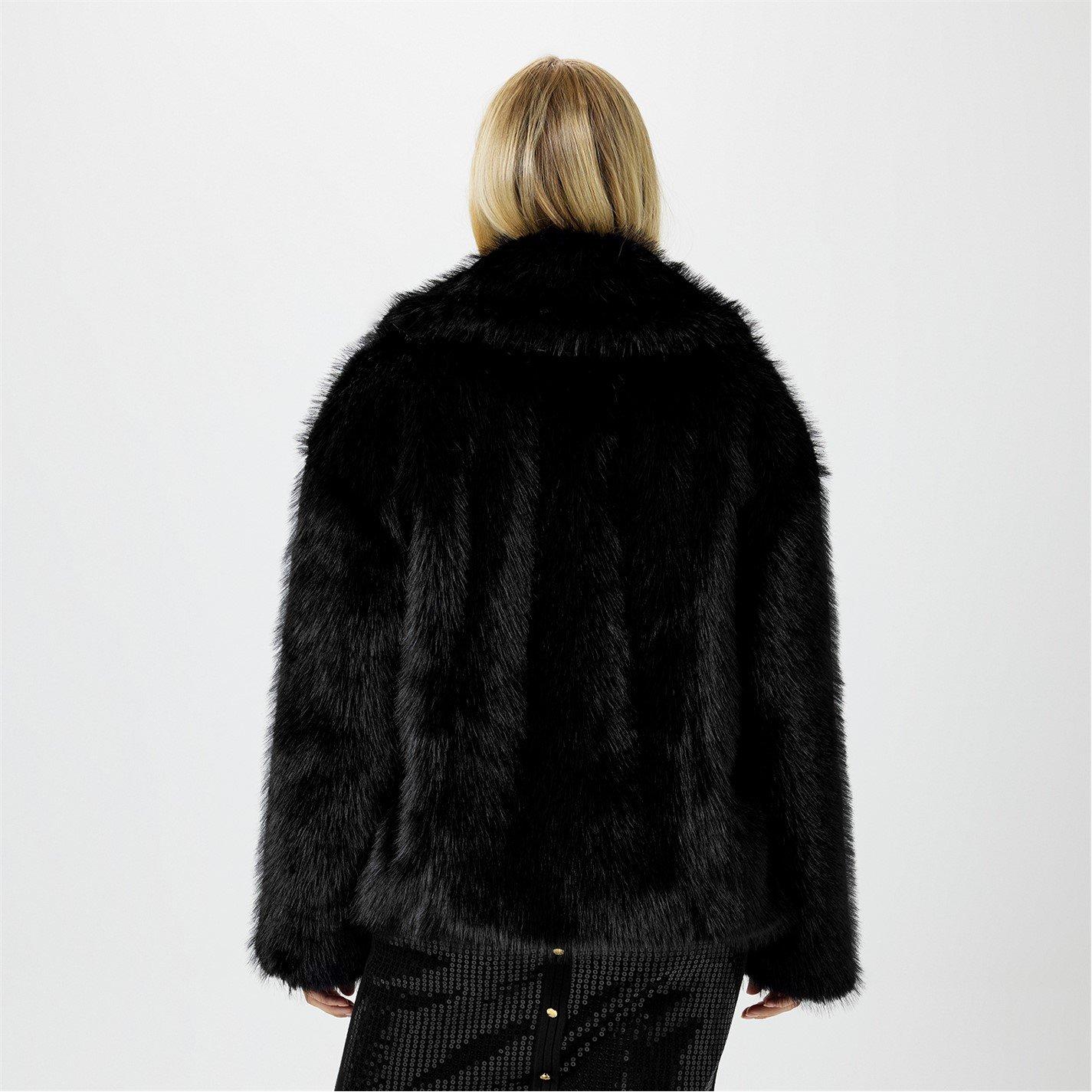 Biba Short Faux Fur Jacket