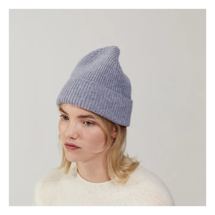 Le Bonnet Amsterdam Bonnet Laine et Angora | Gris clair