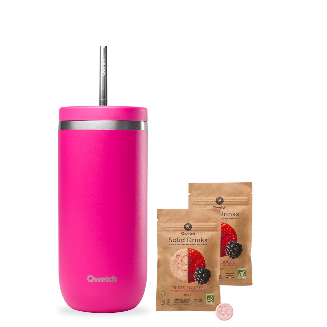 Kit Solid Drinks Fruits Rouges Cold Cup Magenta - Qwetch