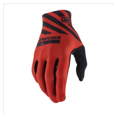 Gants Longs 100% Celium Racer Rouge