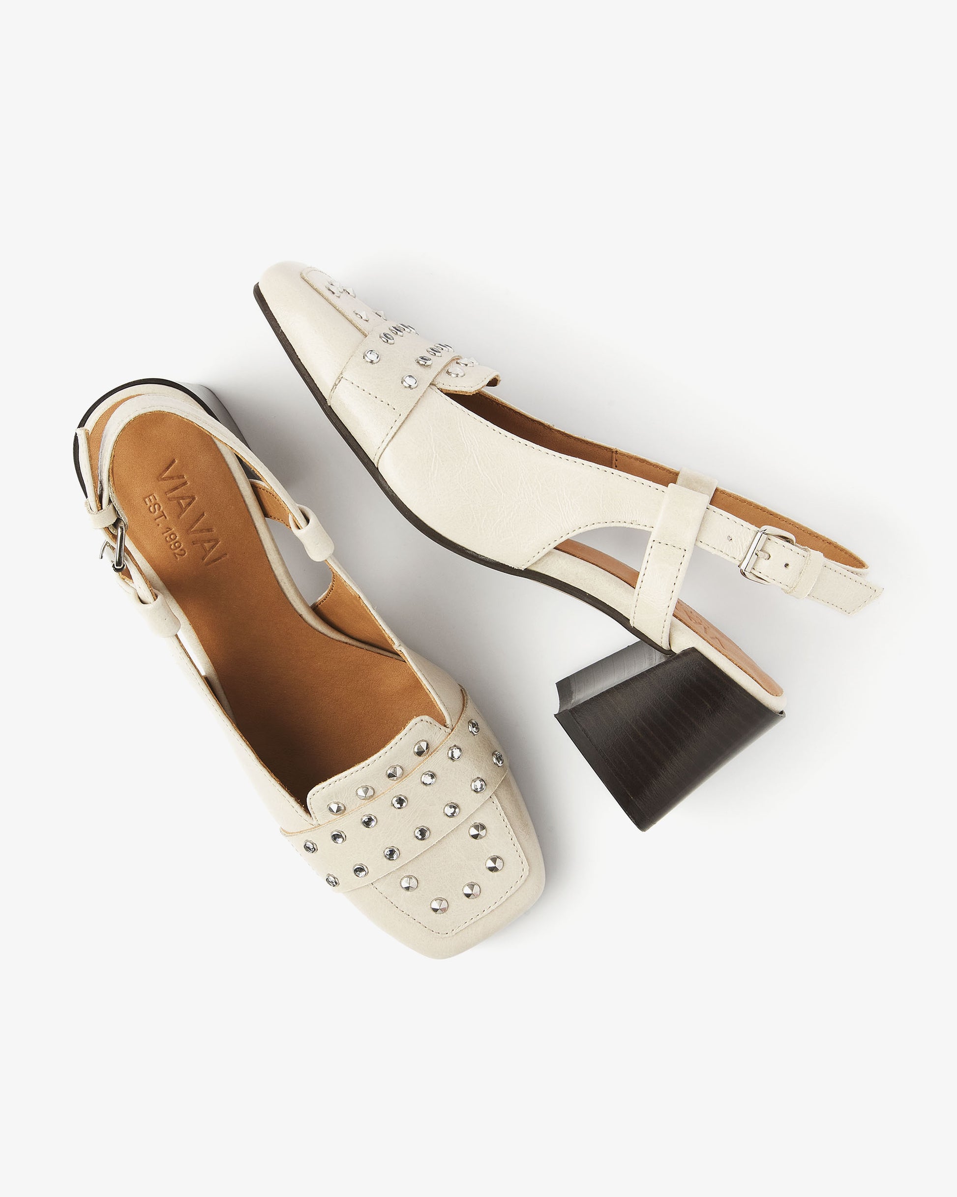 VIA VAI beige slingbacks Laine Julia