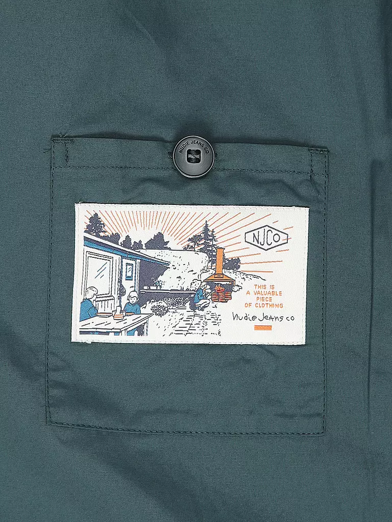 NUDIE JEANS Wolljacke BLAKE  dunkelgrün