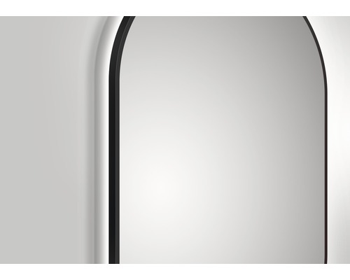 LED badkamerspiegel DSK zwart ovaal mat 60 x 100 cm IP 24