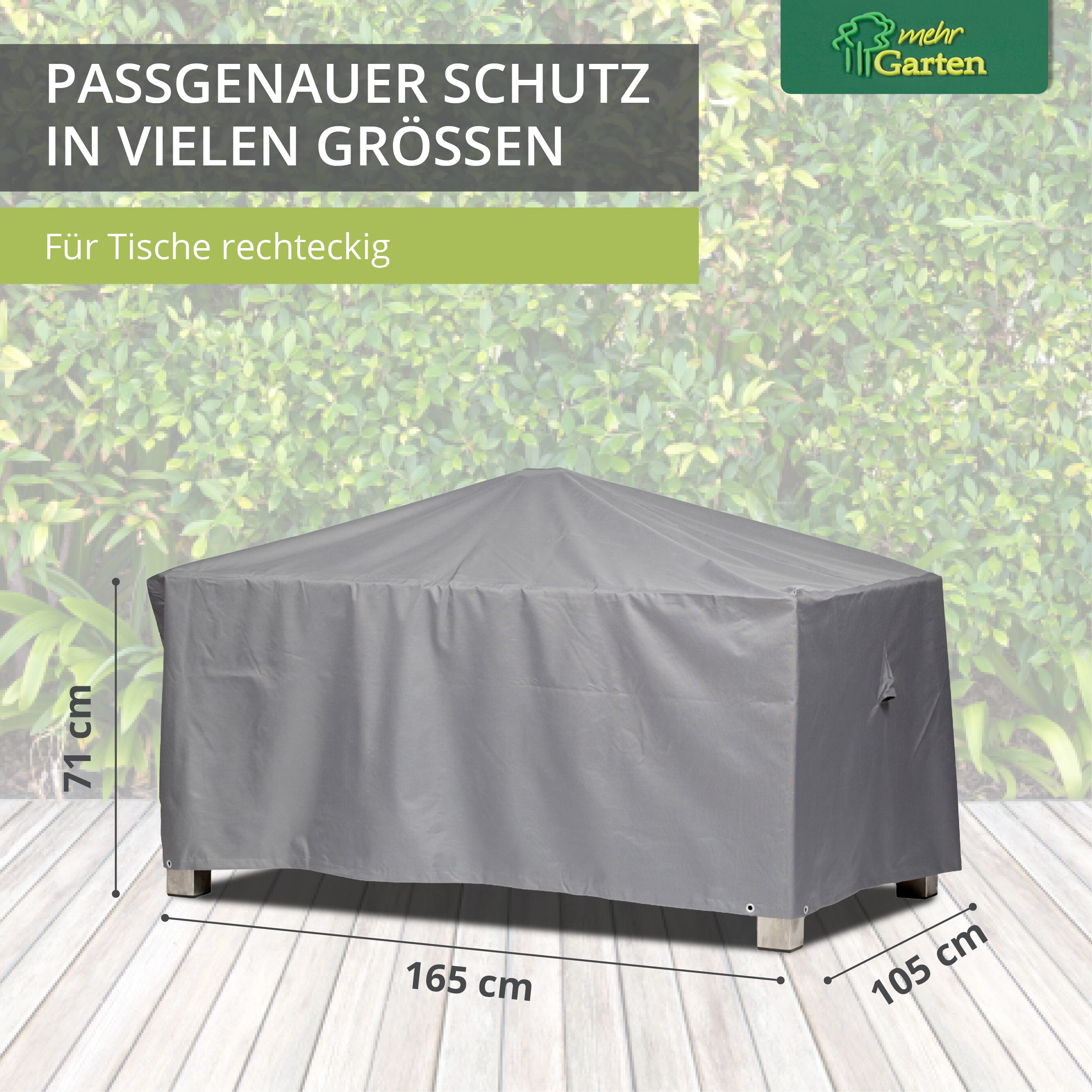 Premium Schutzhülle für Gartentisch Rechteckig