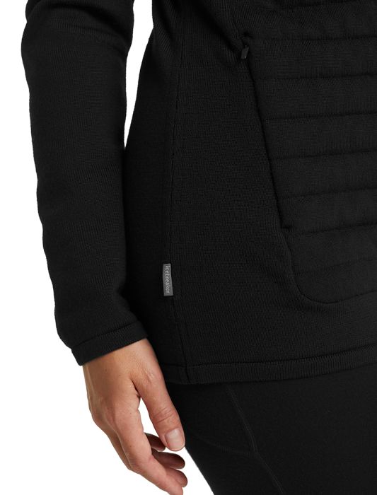 ZoneKnit LS Zip Hoodie Women uldtrøje