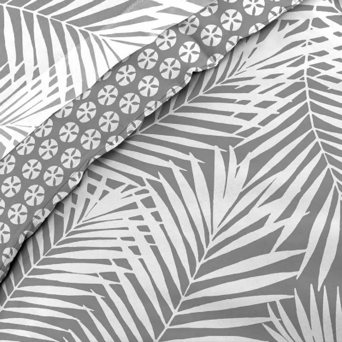 Paris Prix Housse de Couette Botania - Gris