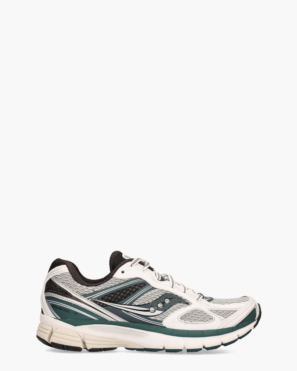 Saucony ProGrid Guide 7 Wit/Groen Damessneakers