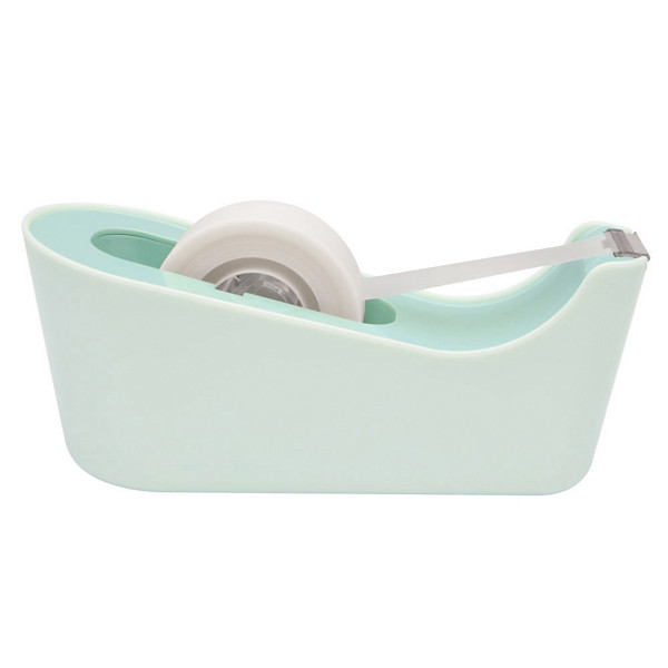 Dévidoir C18 coloris menthe pastel avec 1 rouleau de Scotch 3 M