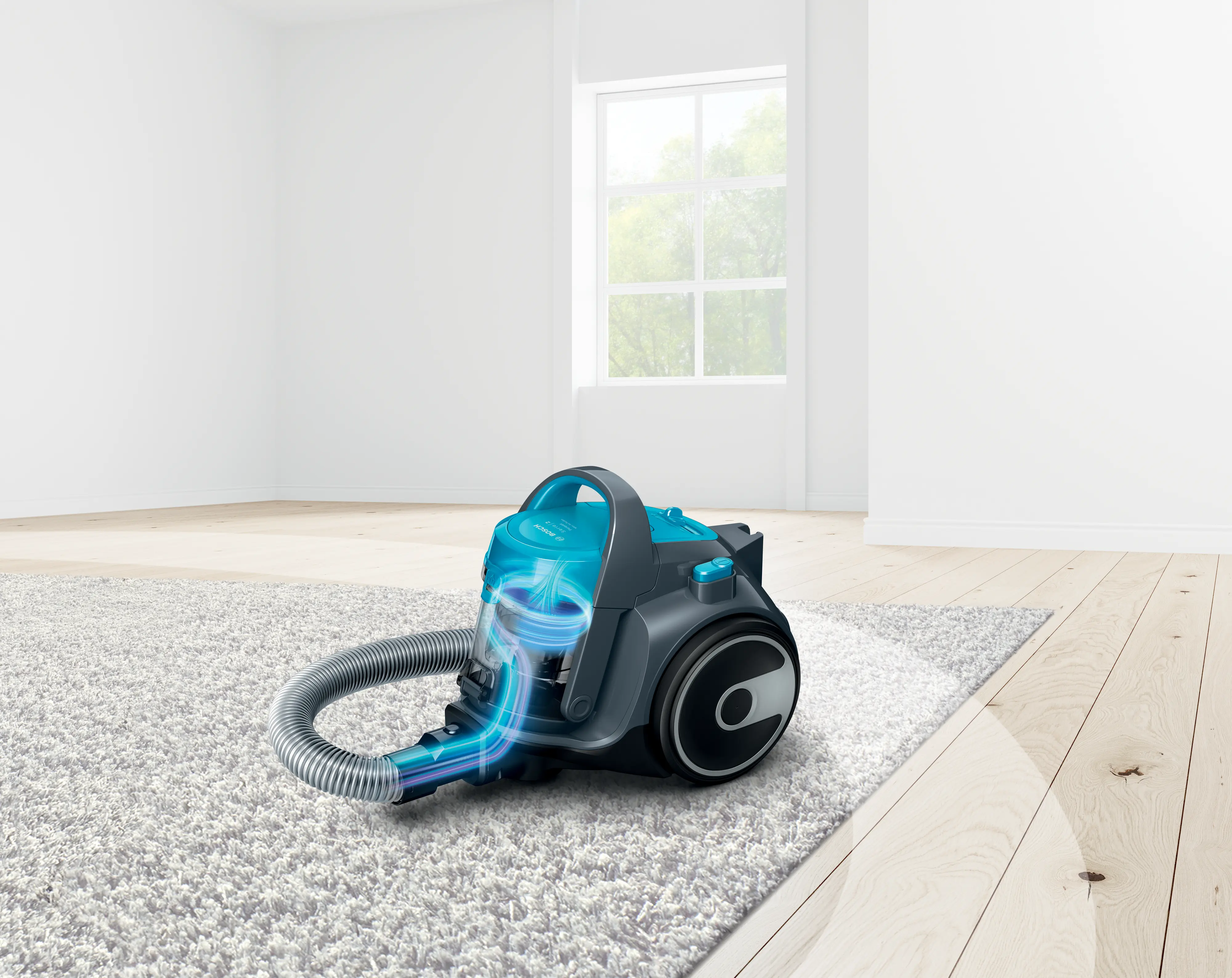 Serie 2 Stofzuiger zonder zak Turquoise